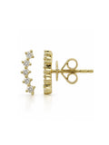 Image of: Bella Diamond Climber Stud Earring 14K