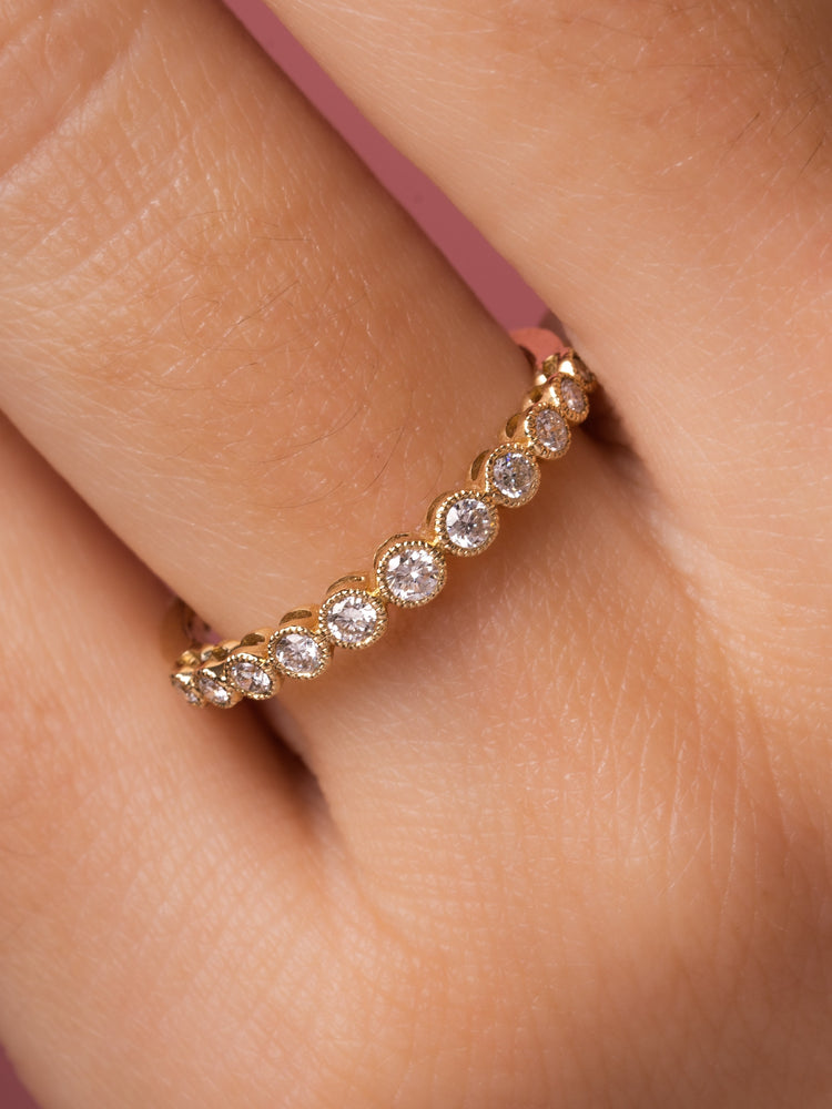 Bennett Bezel Diamond Band 14K