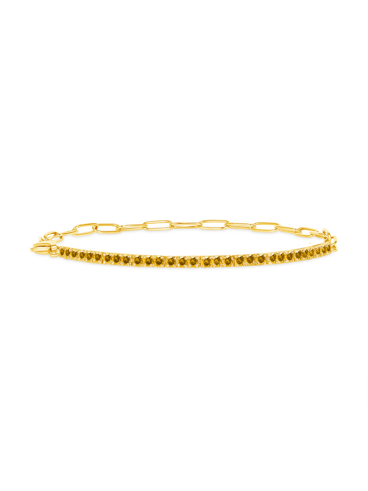 Birthstone Tennis Bracelet - November 14K