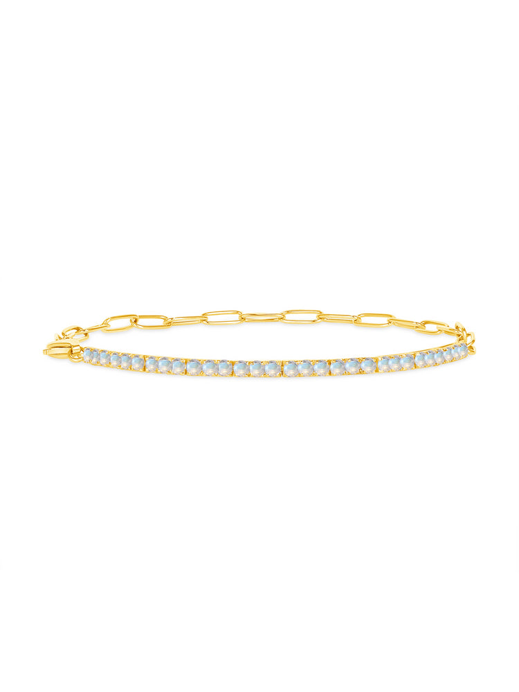 Birthstone Tennis Bracelet - June 14K