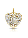 Image of: Bubble Heart Diamond Charm 14K