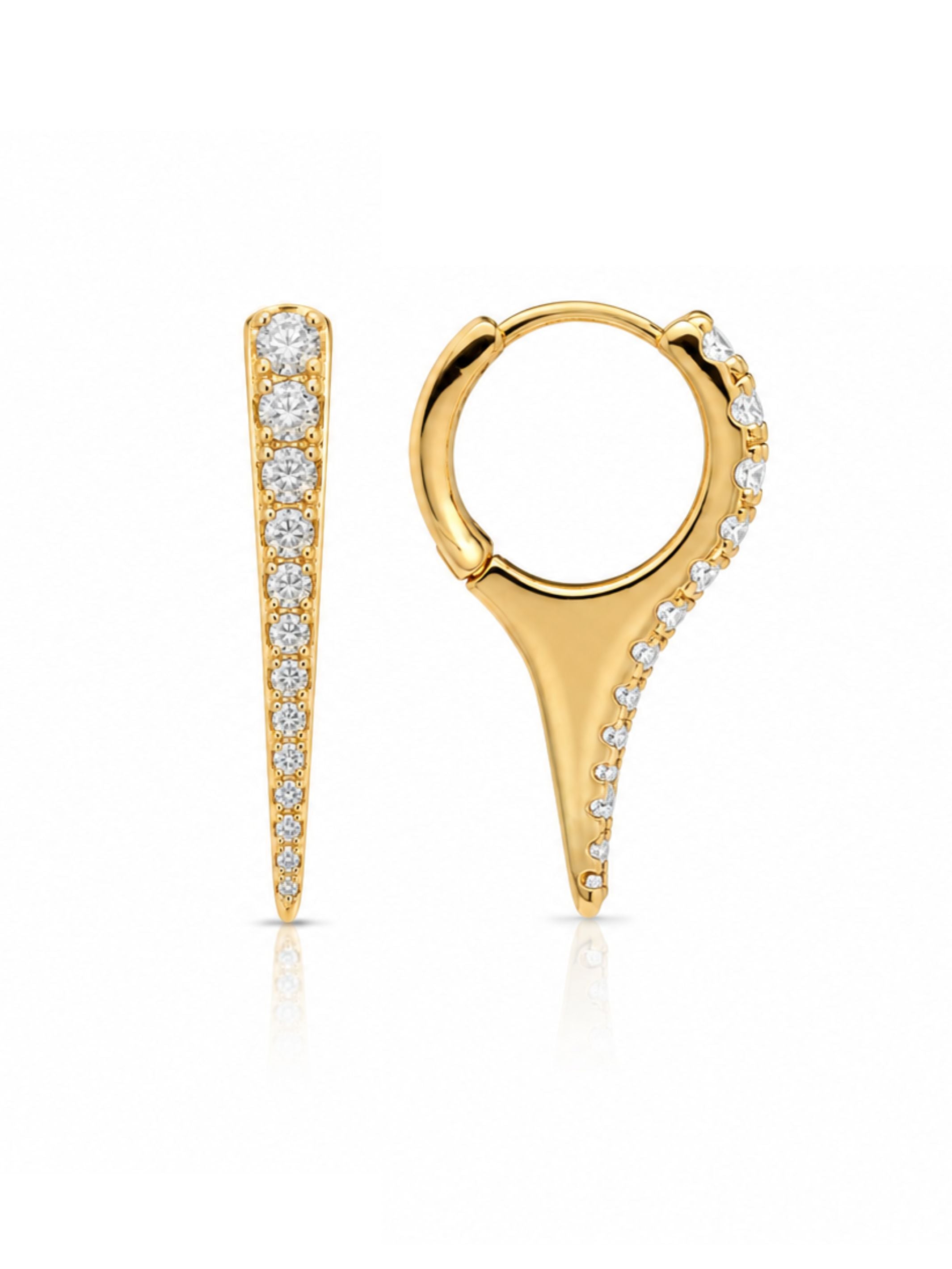 Summer Spike Huggie Earrings