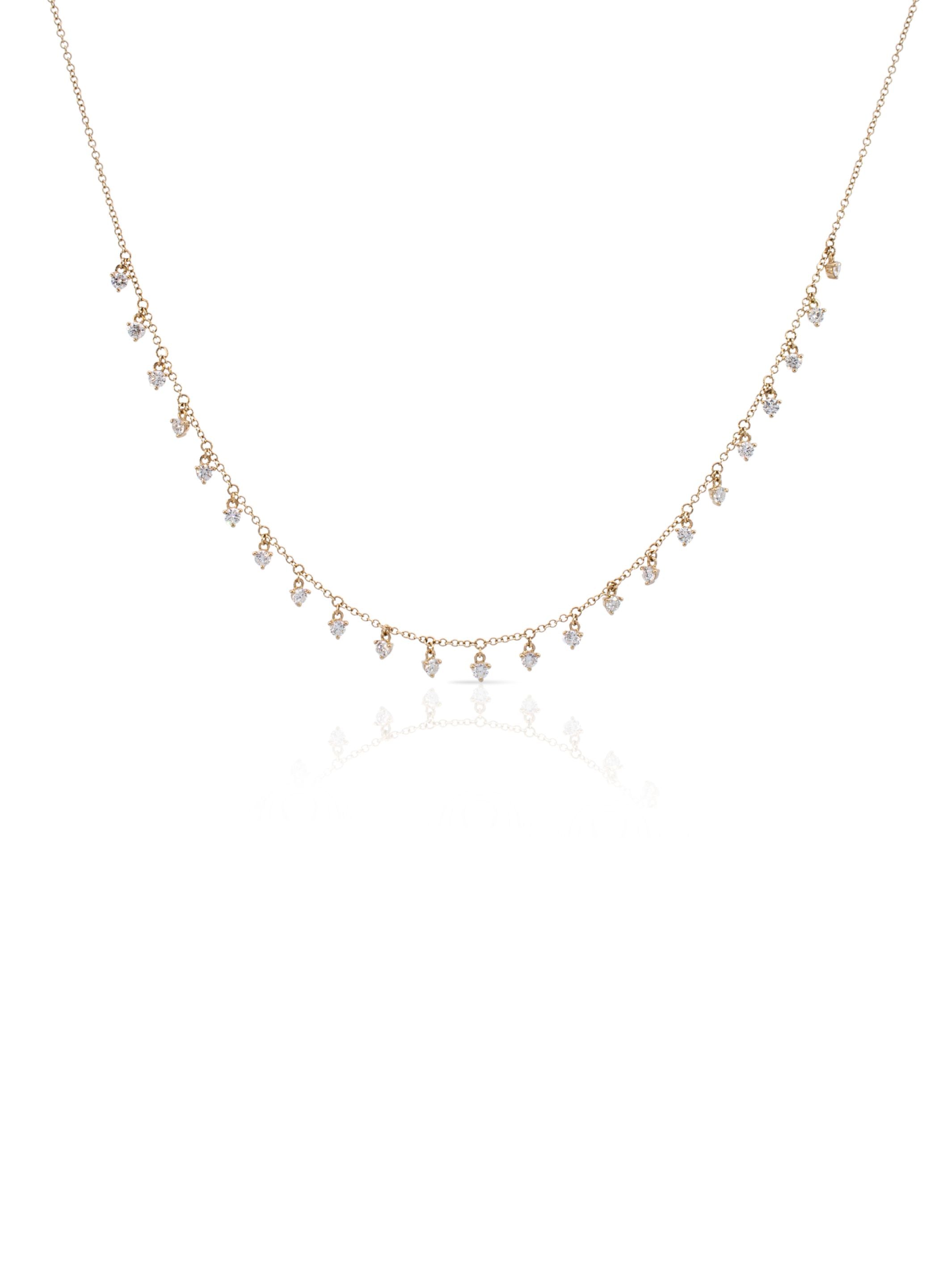 Dylan Dot Diamond Necklace 14K
