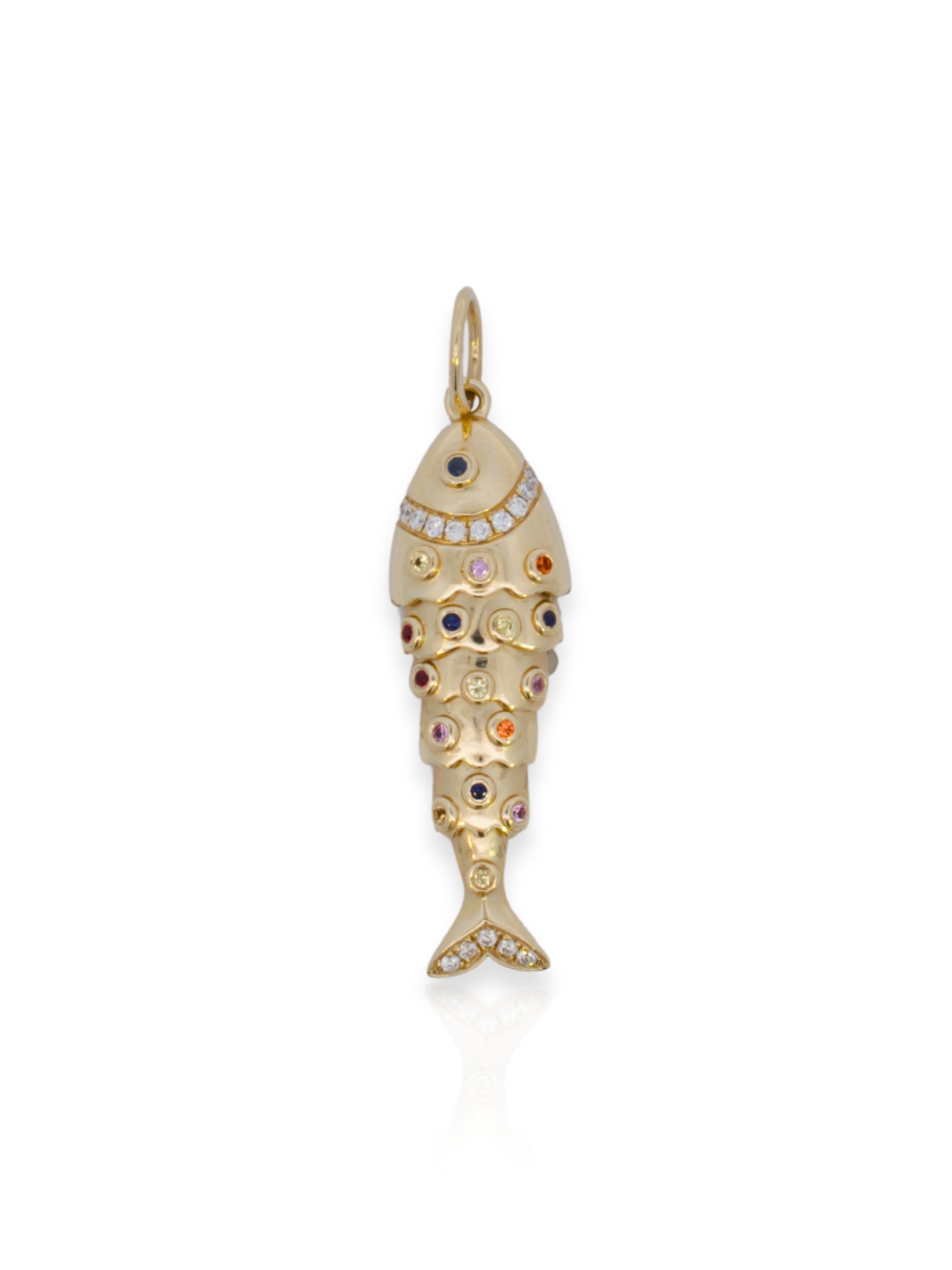 Faye Fish Charm 14K