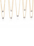 Image of: Floating Lab Diamond Necklace 14K