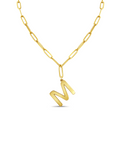 Image of: Goldie Initial Pendant Necklace
