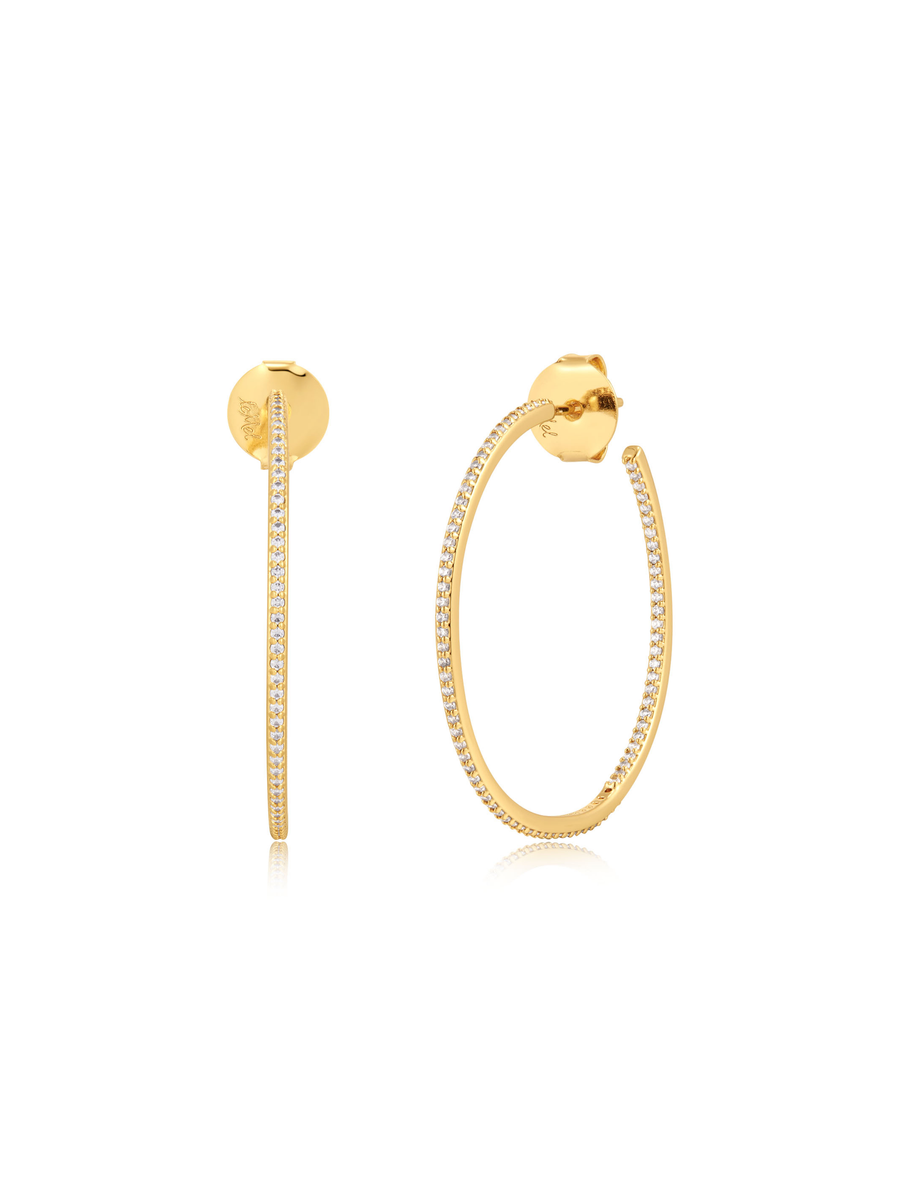 CZ Hoop Earrings | LeMel – LeMel