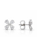 Image of: Juliette Flower Lab Diamond Stud Earrings 14K