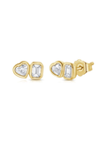 Image of: Sweetheart Bezel Diamond Stud 14K