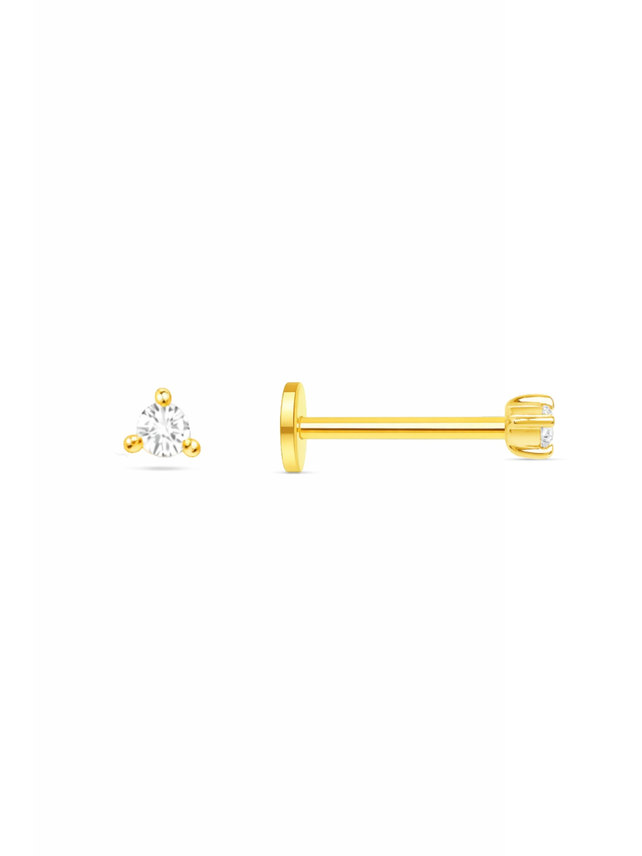Teeny Diamond Stud Earring 14K