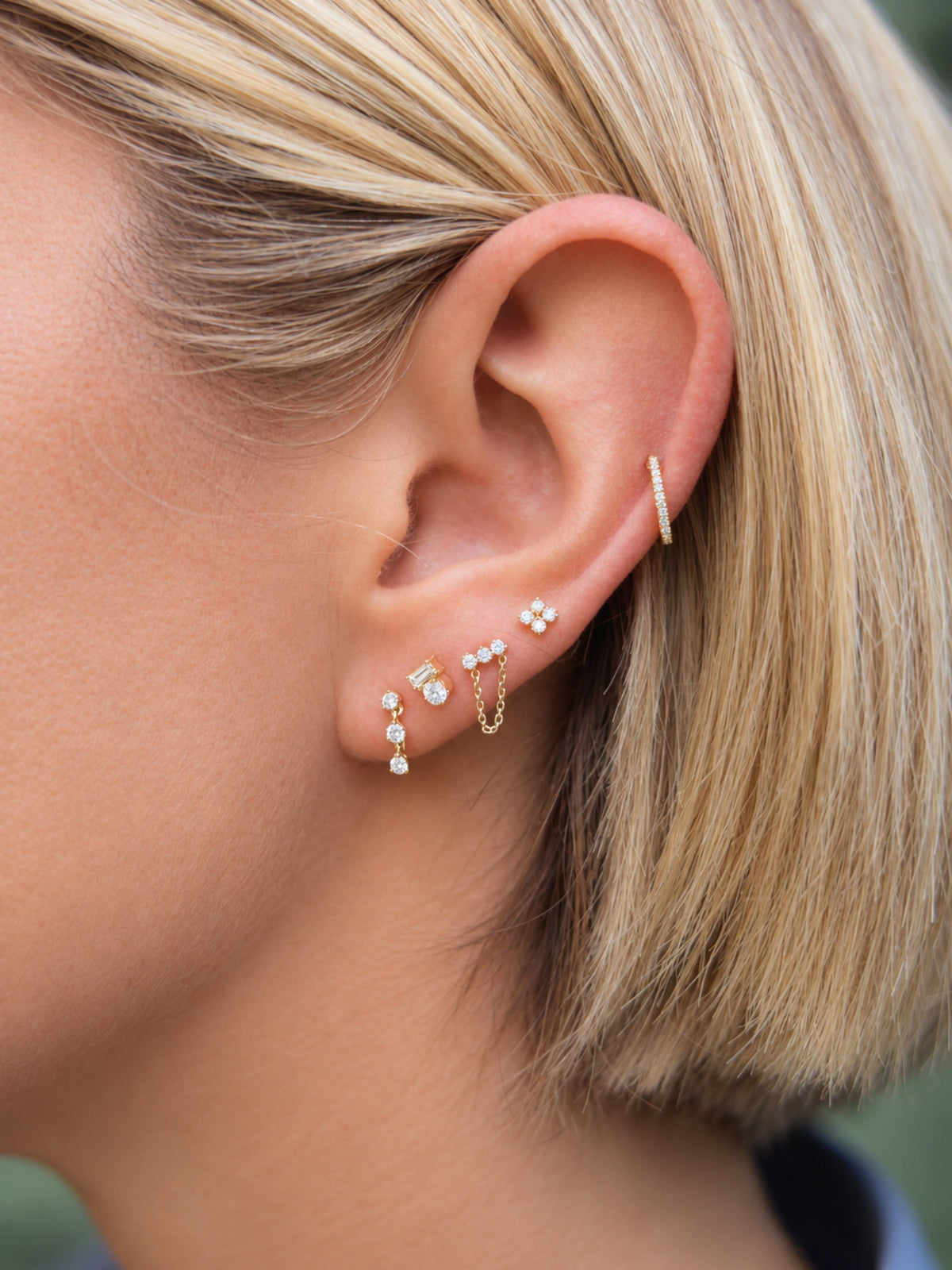 Vienna Diamond Stud Set 14K - LeMel x Sara Gretzky