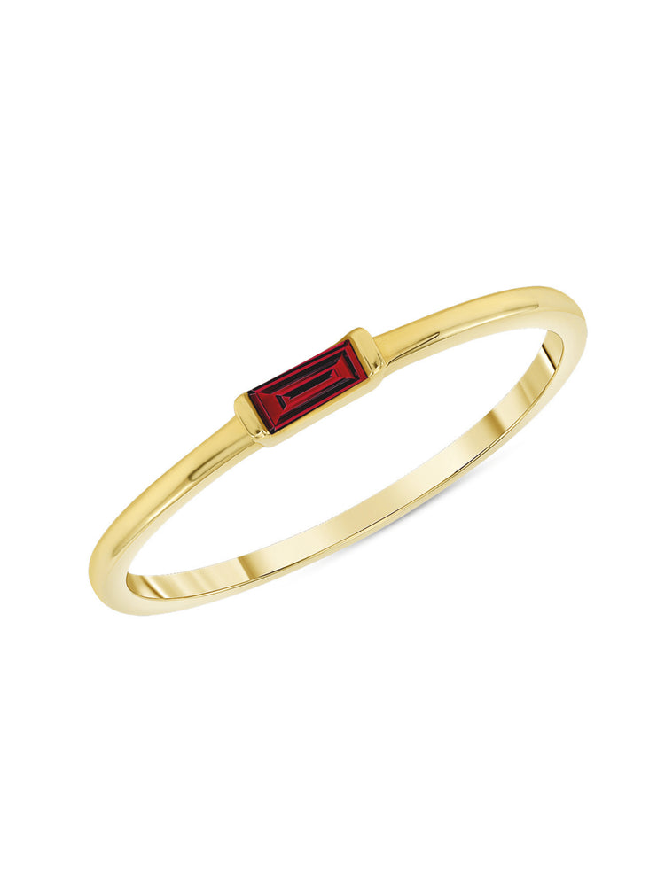 Bitsy Birthstone Ring - July Ruby 14K