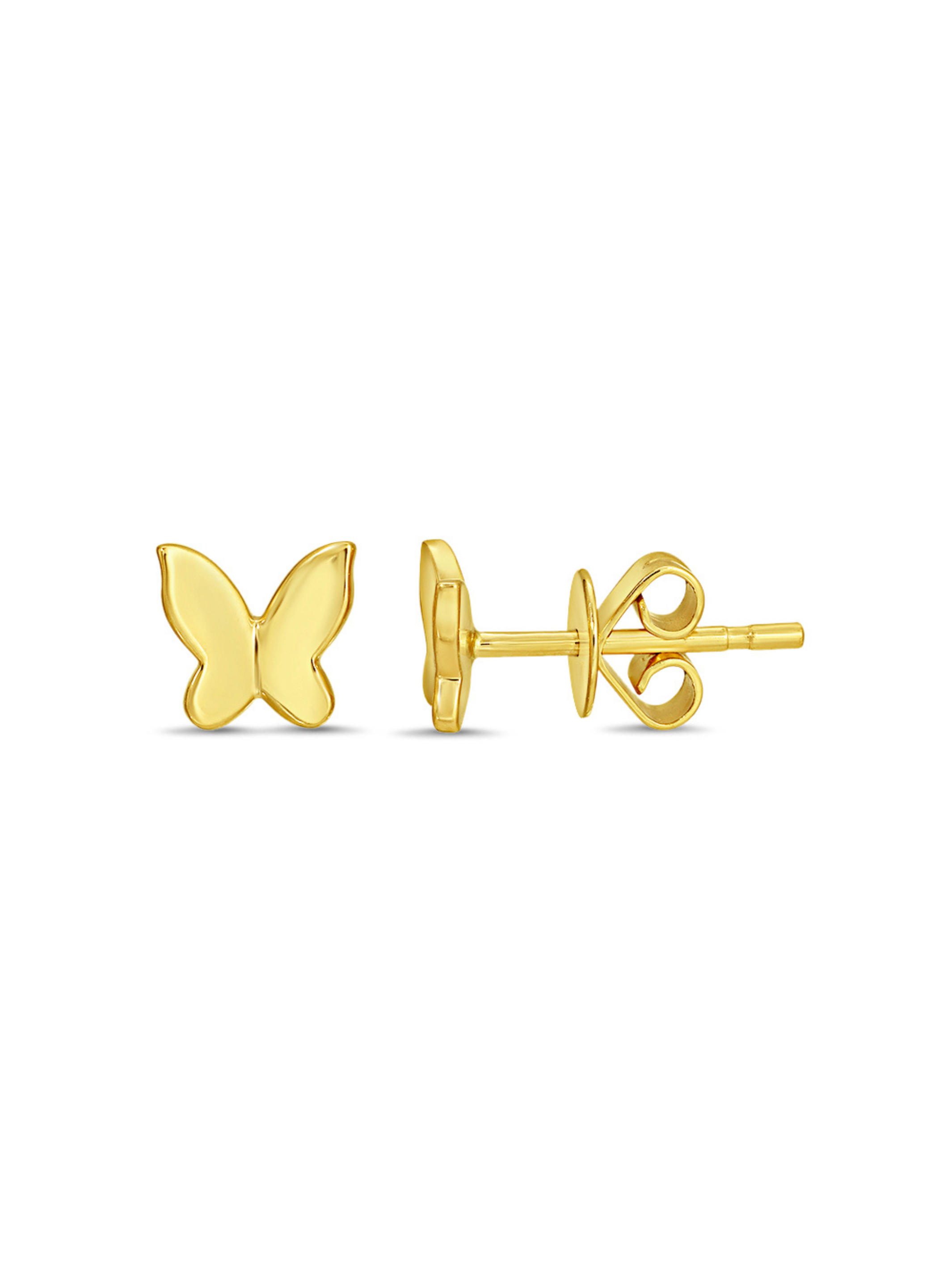 Margot Butterfly Stud Earrings 14K