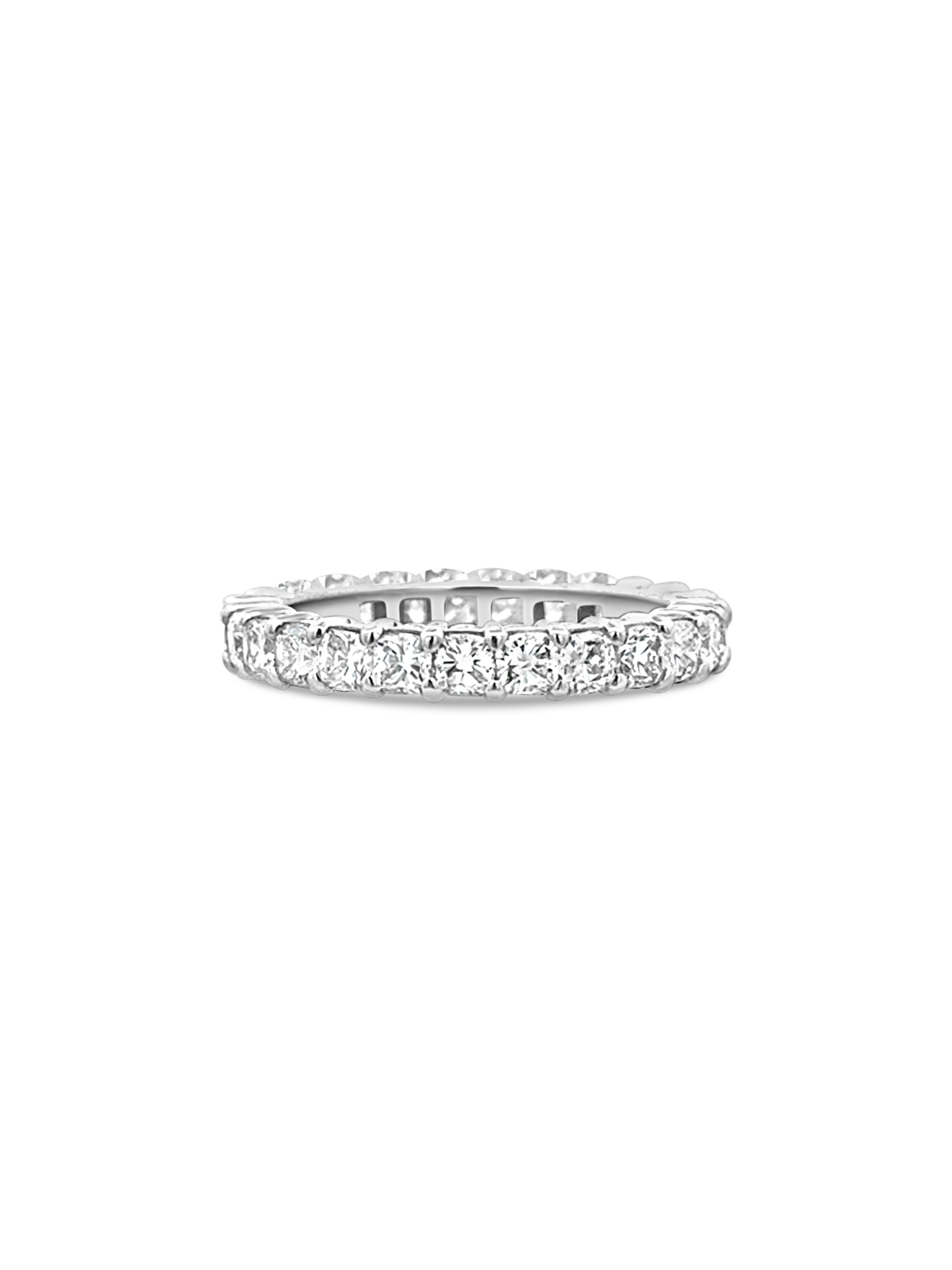 Cushion Cut Diamond Eternity Band 14K