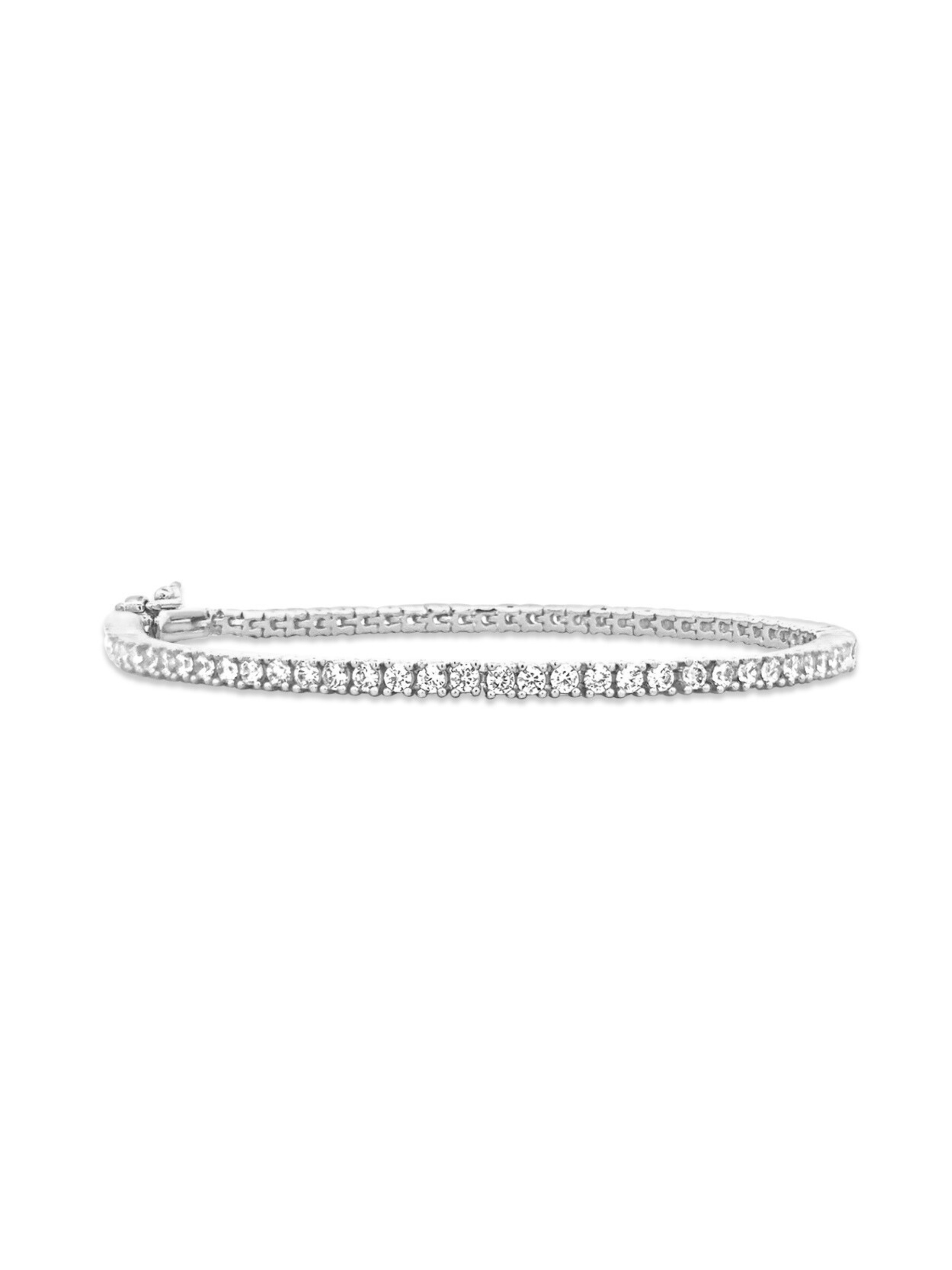 silver cz tennis bracelet