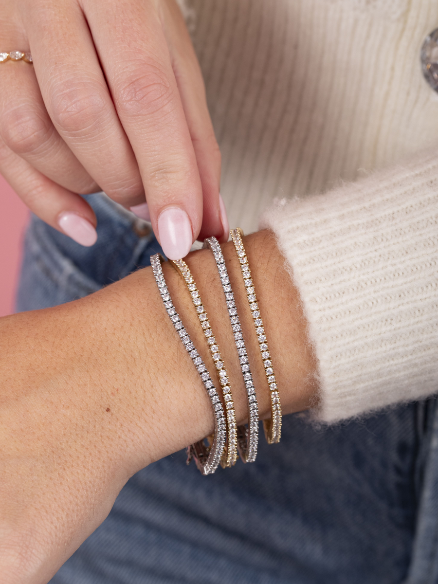 CZ Tennis Bracelet Medium LeMel – LeMel