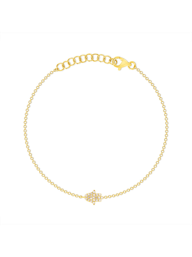 Hamsa Bracelet 14K