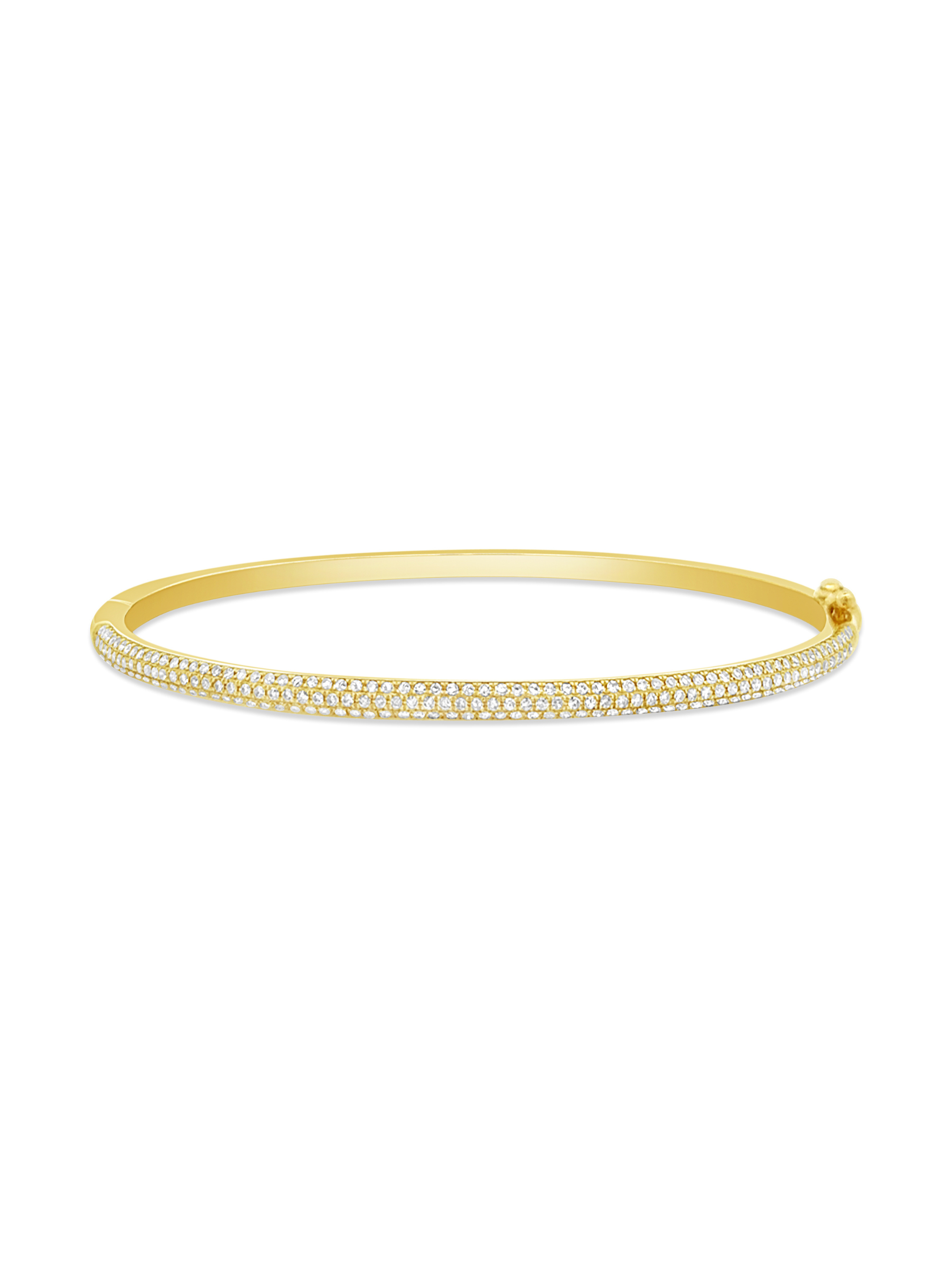 Whisper Pave Diamond Bangle 14K