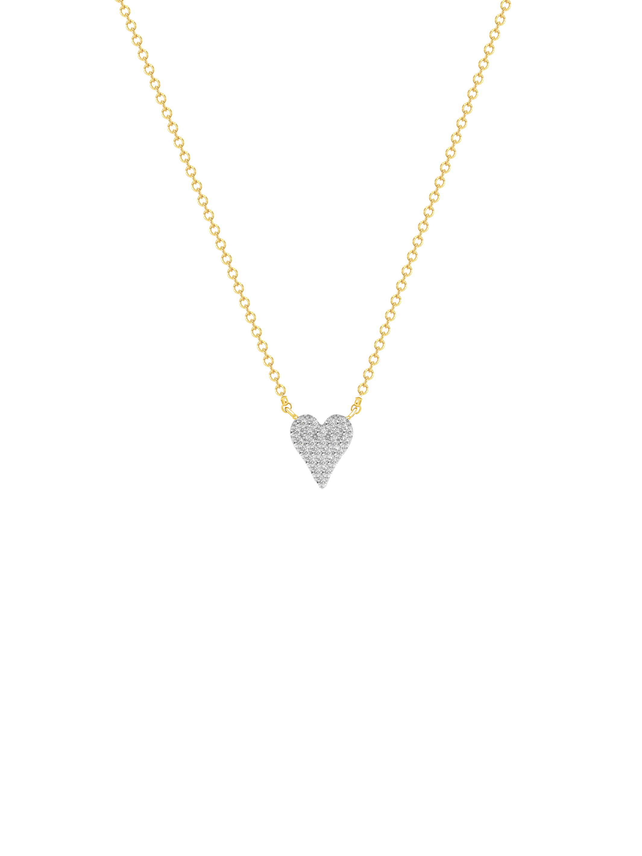 Jess Mini Heart Necklace 14K