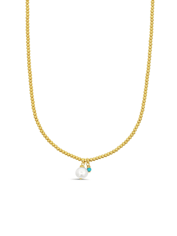 Poppy Pearl Beaded Necklace - 2mm