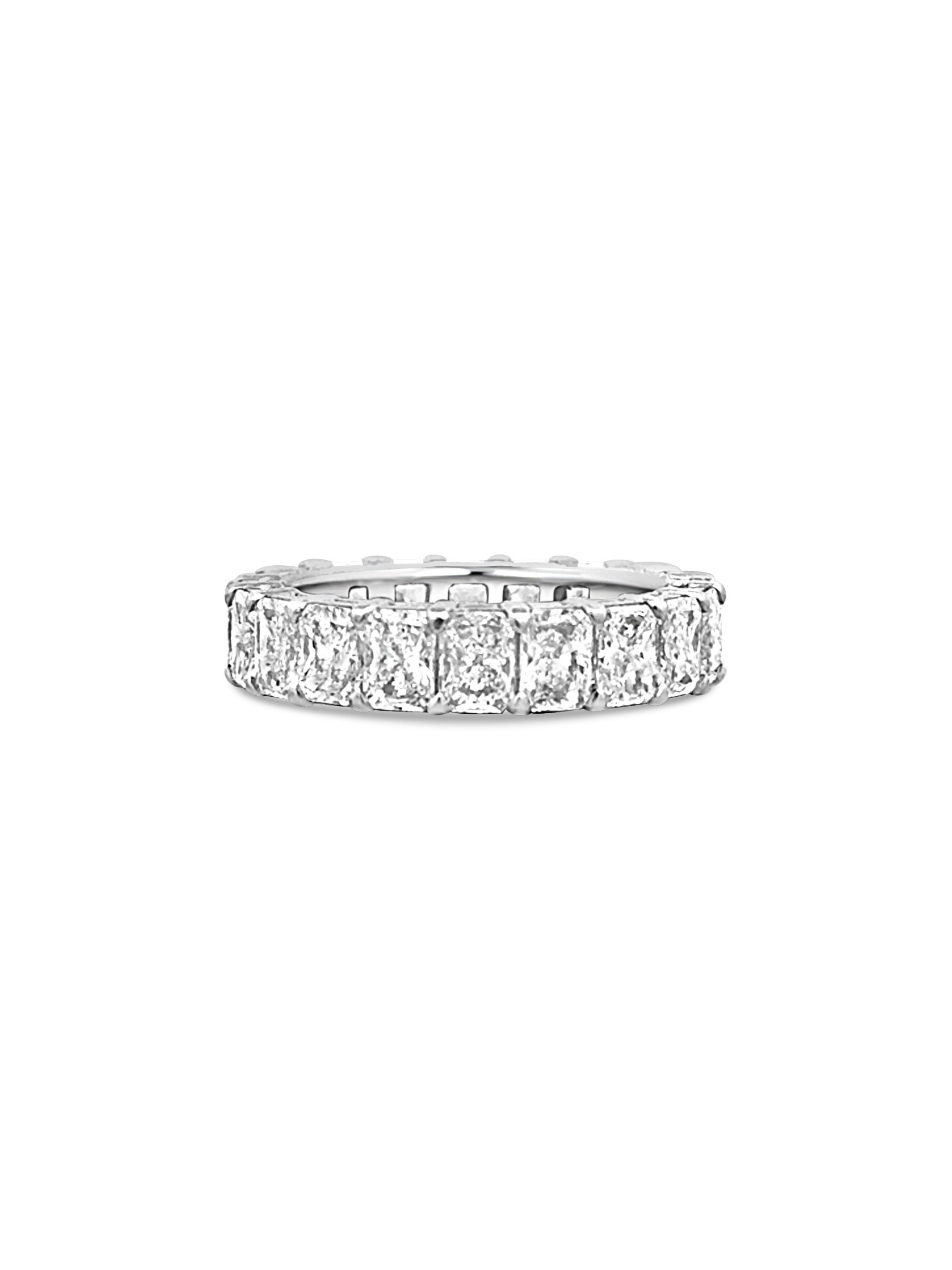 Radiant Diamond Eternity Band 14K