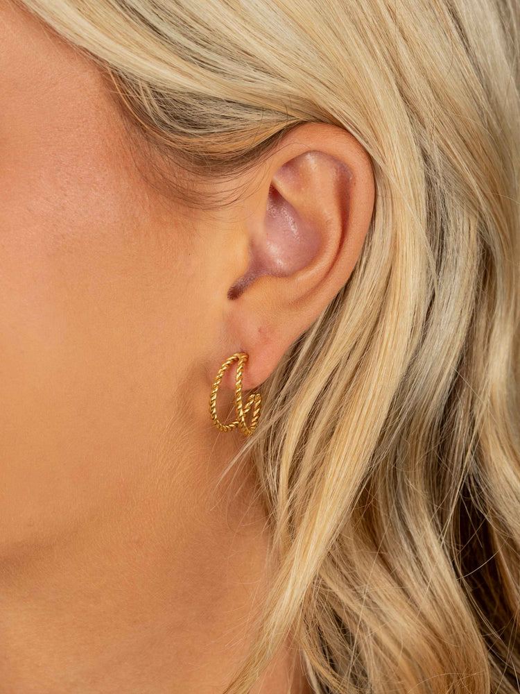 Rope Hoop Earrings