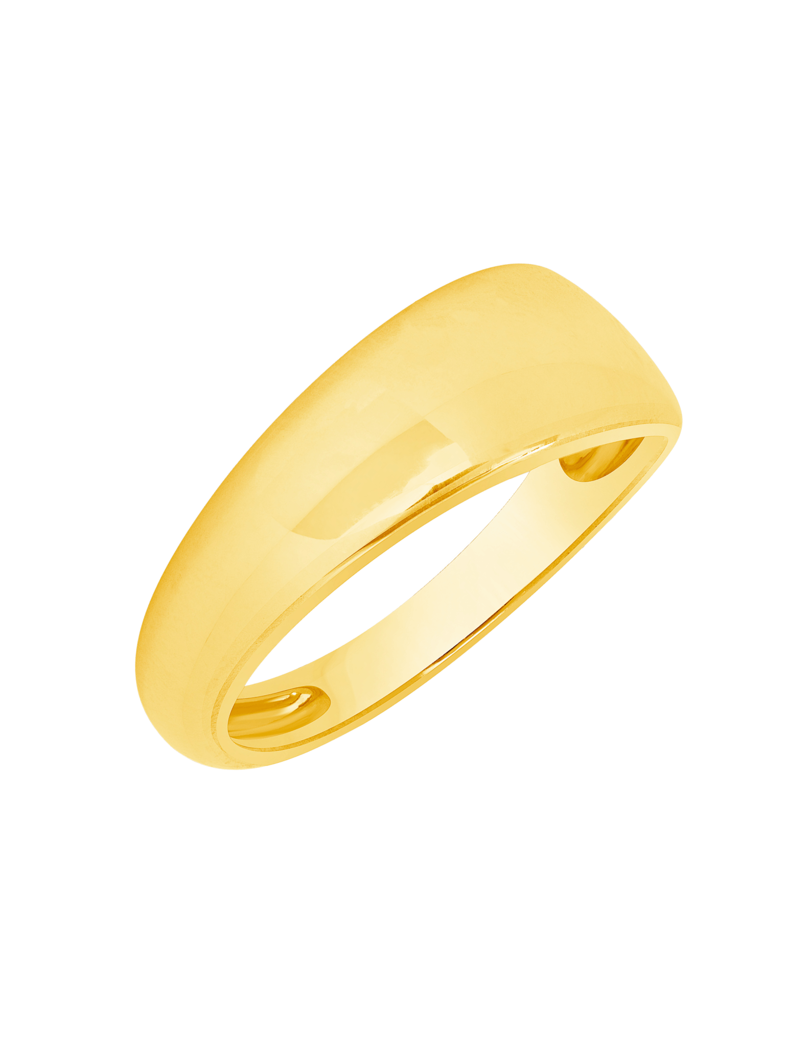 Asymmetrical Dome Puff Ring 14K - LeMel
