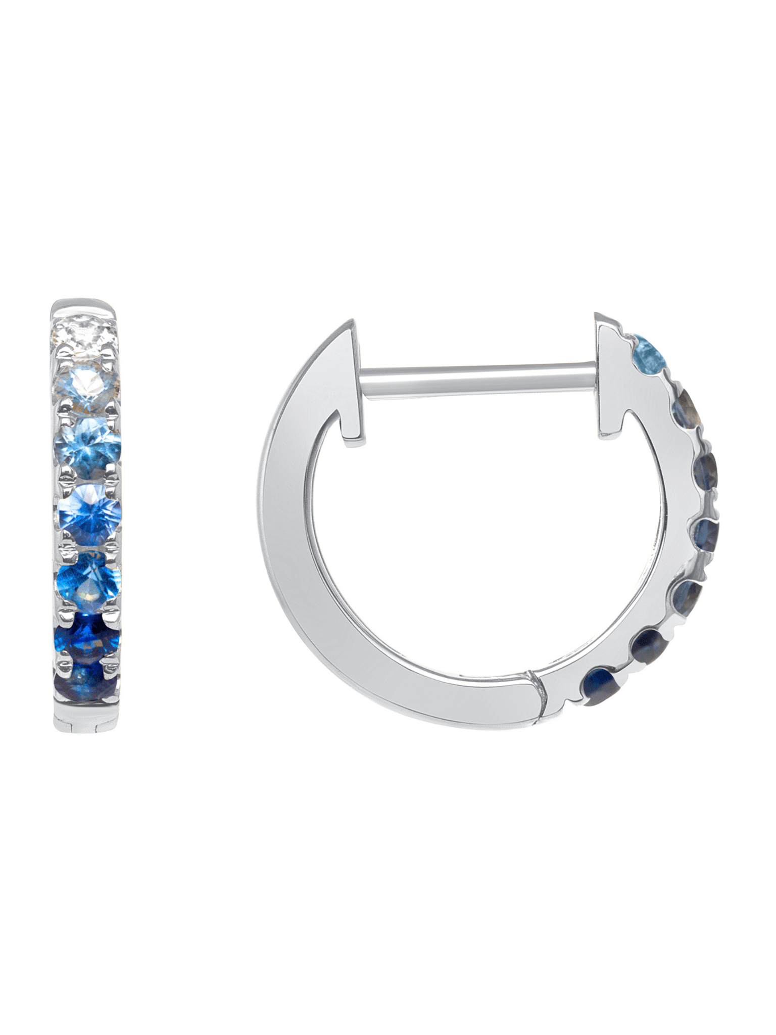 Blue Ombre Huggie 14K - LeMel