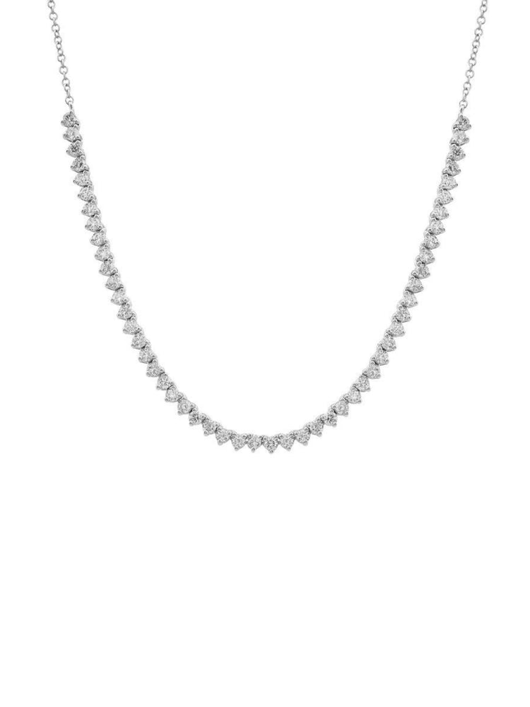 Diamond Tennis Chain Necklace 14K