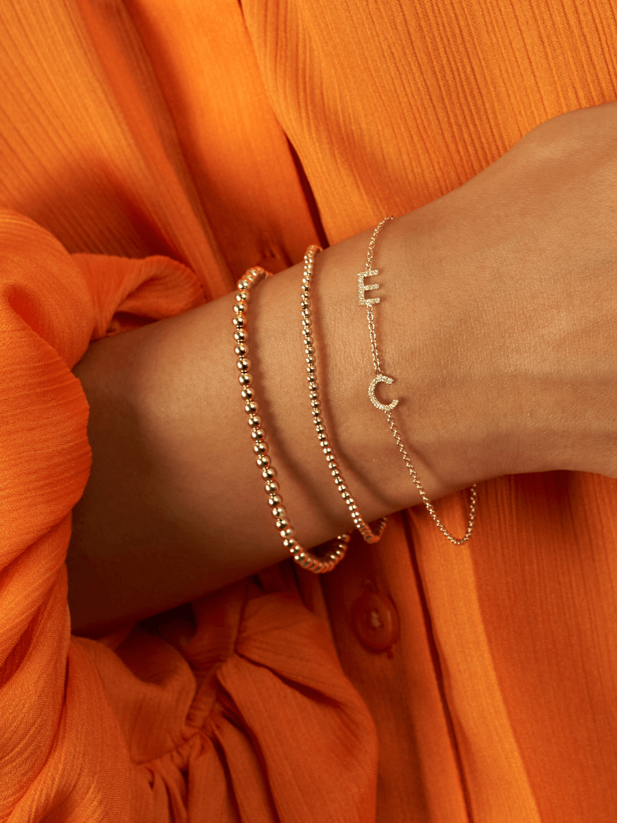 2 online initial bracelet