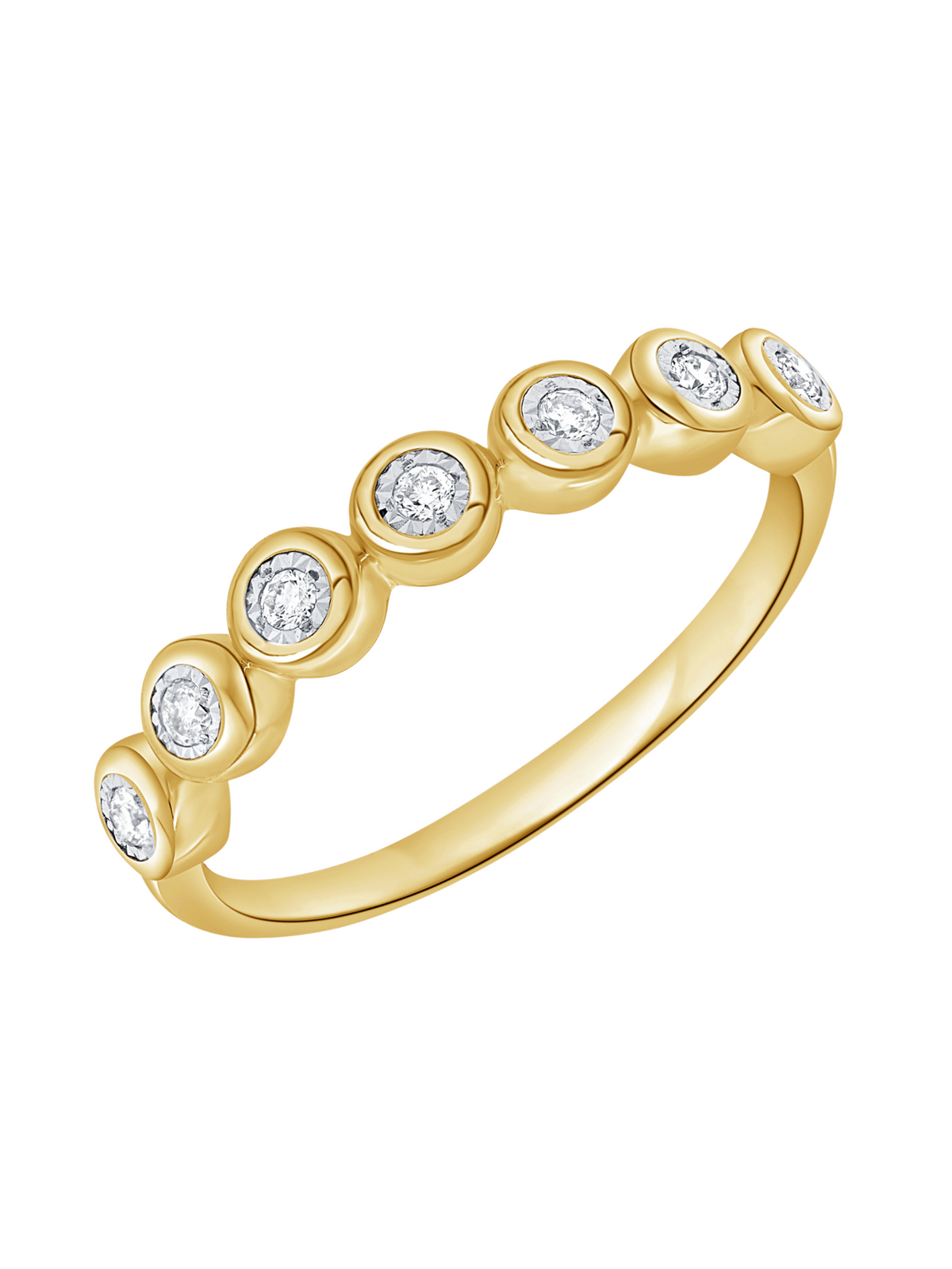Bryn Bezel Diamond Ring (.11 ctw.) 14K