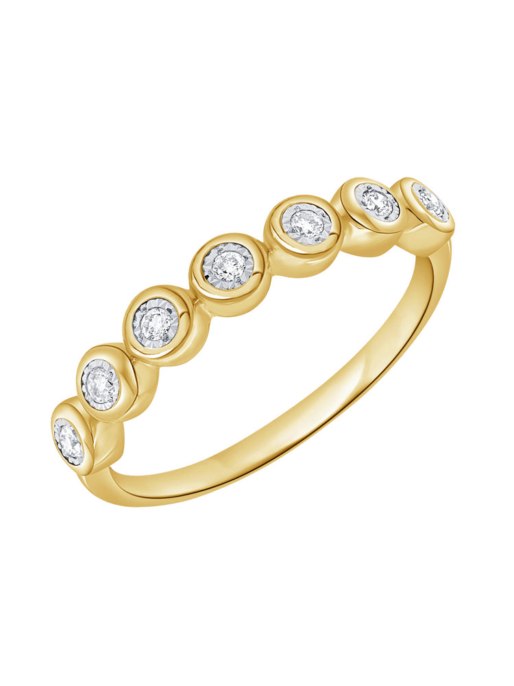 Bryn Bezel Diamond Ring (.11 ctw.) 14K
