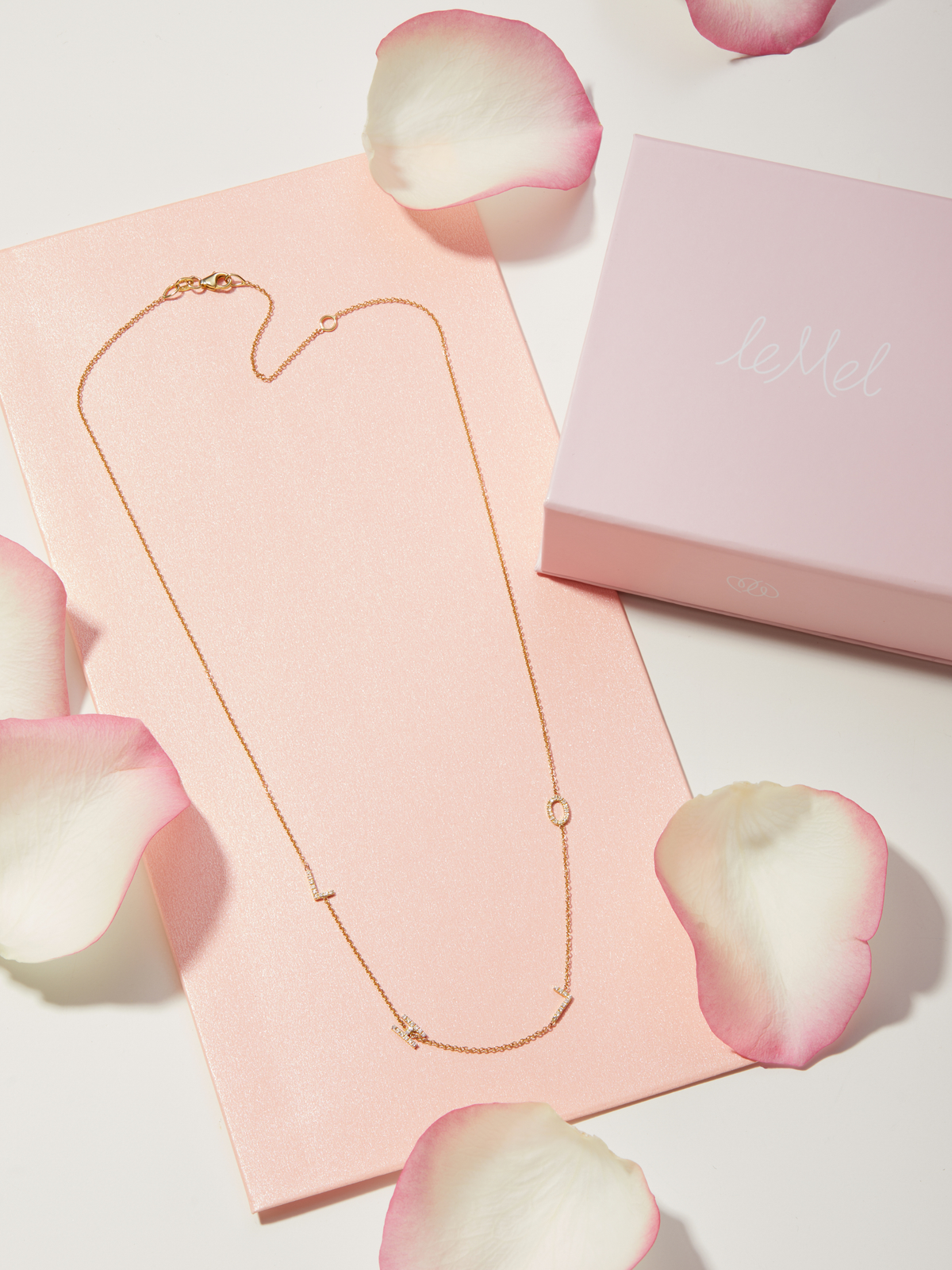 Custom Initial Necklace 14K