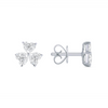 Ava Trio Heart Diamond Stud Earring 14K