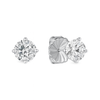 Round Lab Diamond Studs 14K