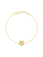 Maya Single Flower Bracelet 14K