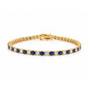 Dee Alternating Blue Sapphire and CZ Tennis Bracelet
