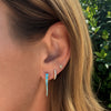 Summer Turquoise Spike Huggie Earrings