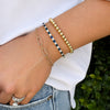 Dee Alternating Blue Sapphire and CZ Tennis Necklace + Bracelet Set