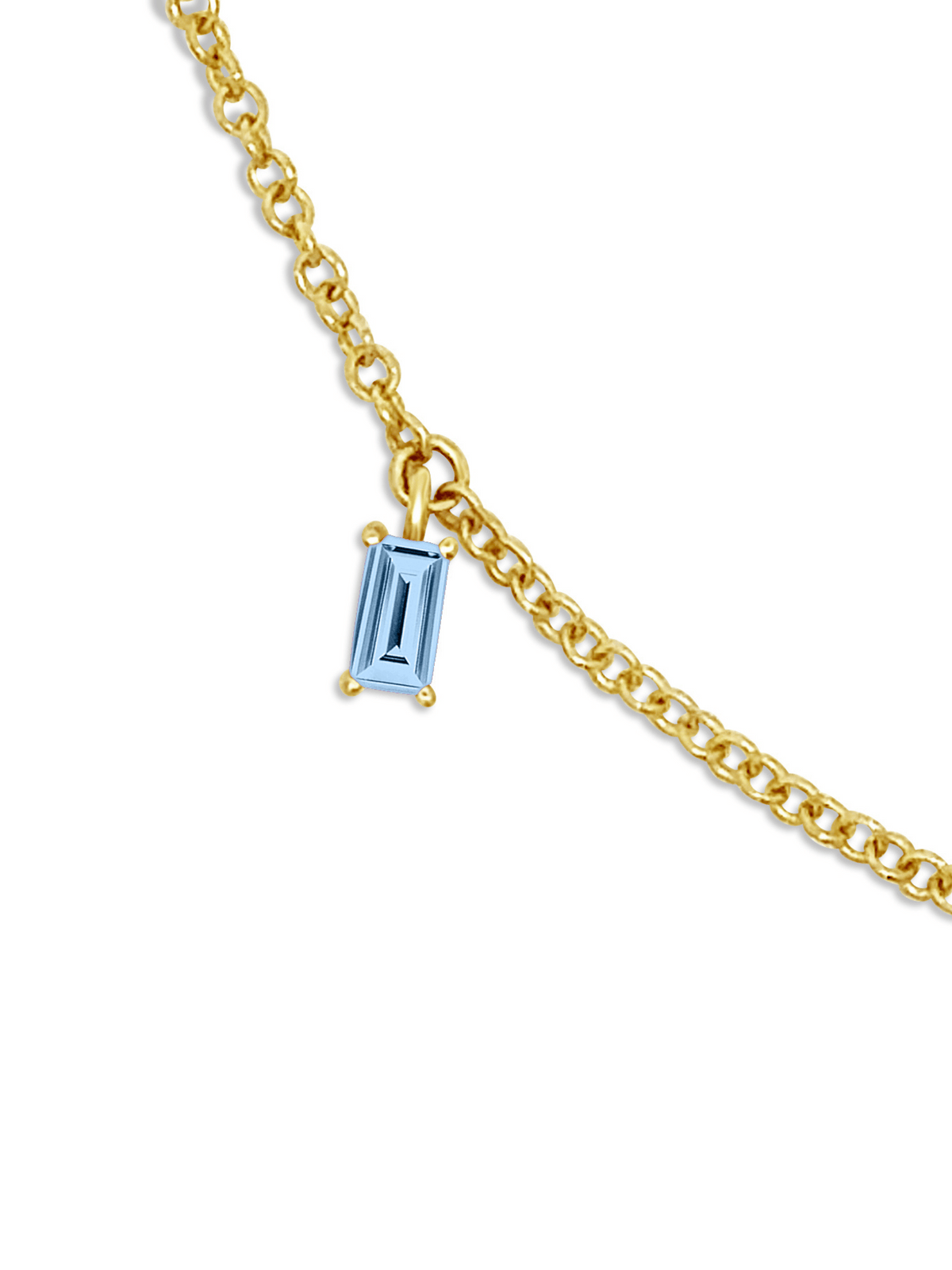 Add a Baguette Birthstone 14K