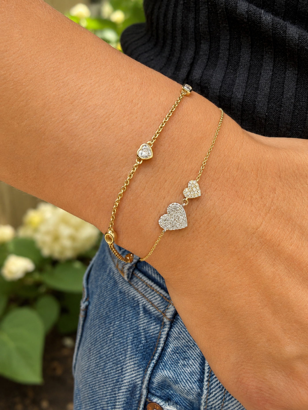 Baylor Bezel Set Diamond Bracelet 14K