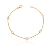 Baylor Bezel Set Diamond Bracelet 14K