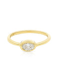 Image of: Bea Oval Bezel Diamond Ring 14K