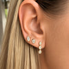 Beck Bezel Diamond Stud Earring 14K