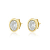 Beck Bezel Diamond Stud Earring 14K