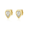Beck Bezel Diamond Stud Earring 14K