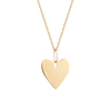 Berkley Engraved Heart Necklace 14K