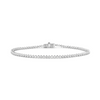 Bezel Diamond Tennis Bracelet 14K