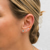 Bezel Lab Diamond Oval Stud Earring 14K