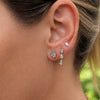 Drew Diamond Bezel Pear Drop Stud Earring 14K